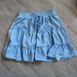 Blue and white skirt, size small